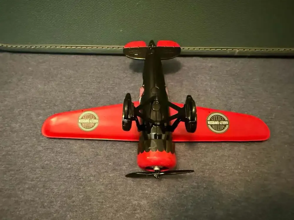 Harley Davidson 1932 Lockheed Vega 5B Diecast Metal Airplane Coin Bank (HD3)